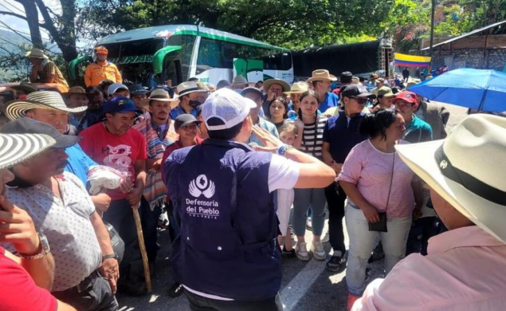 Bloqueos, marchas y paros