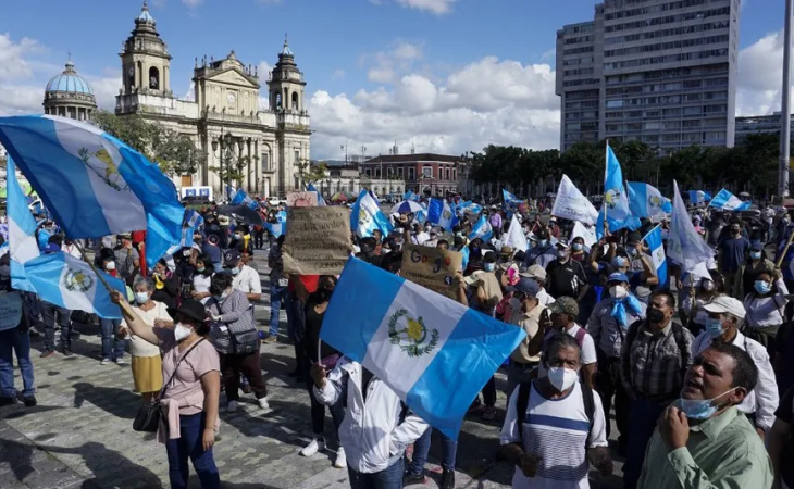 Manifestación en Guatemala