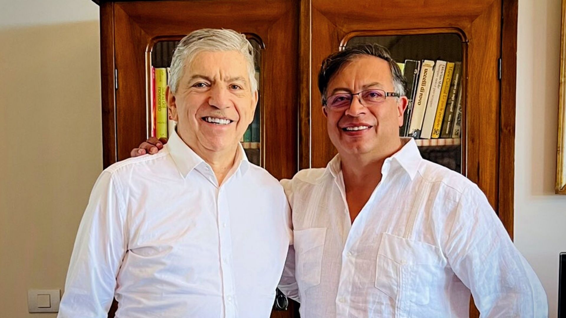 Cesar Gaviria y Gustavo Petro