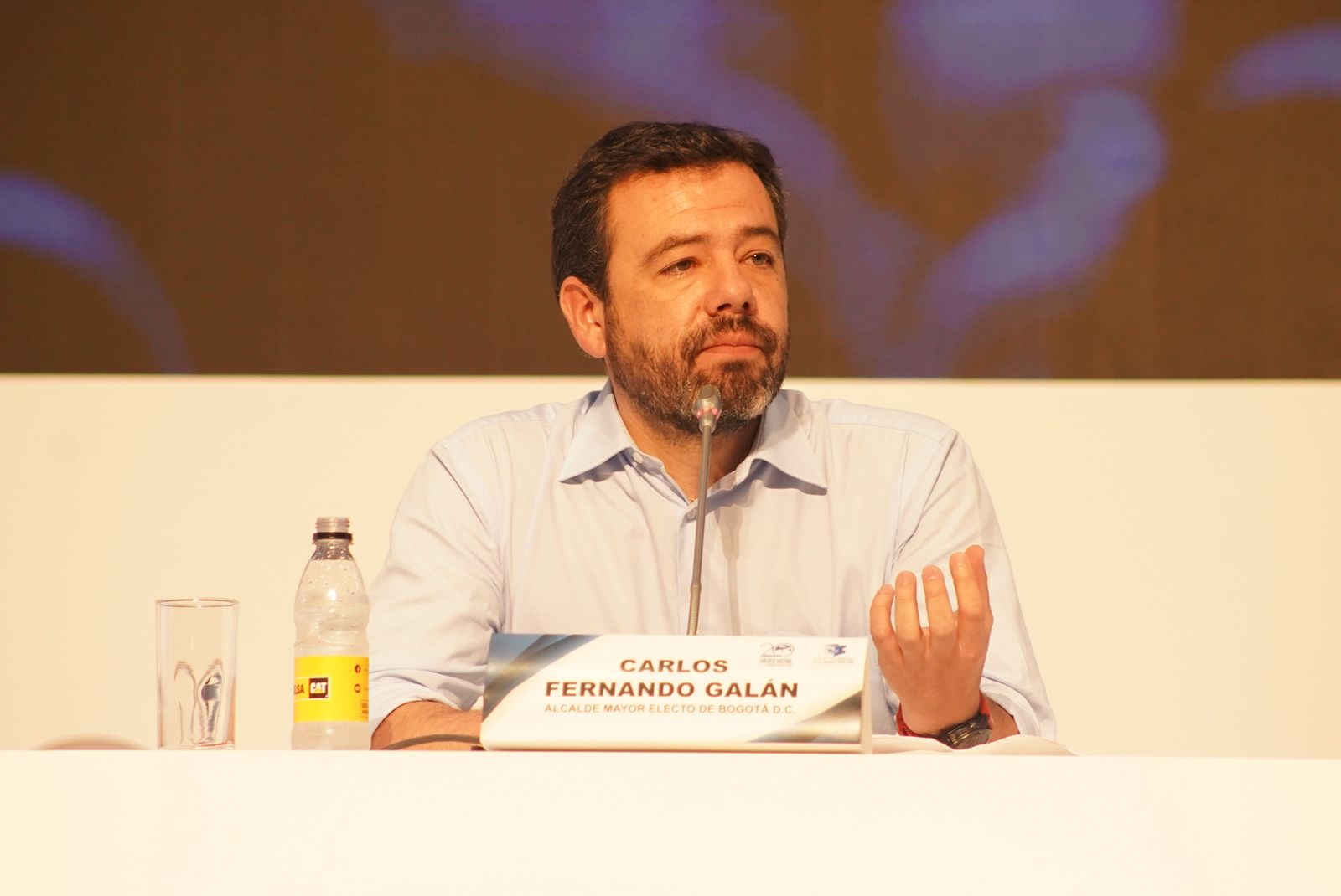 Alcalde electo, Carlos Fernando Galán, en el XX Congreso Nacional de la Infraestructura / Cortesía prensa Galán