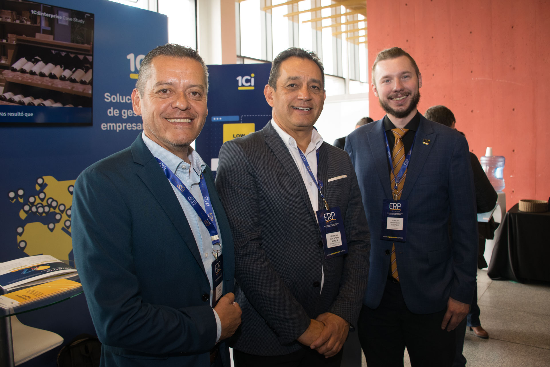  Germán Ramos, presidente junta directiva, Soporte lógico S.A.S. y Sergio Sirenko, gerente regional para Latinoamérica.