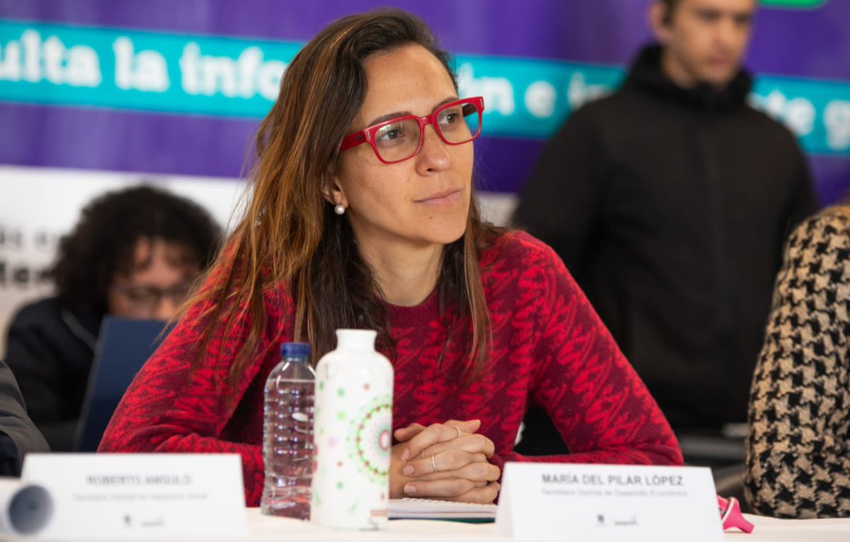 María del Pilar López, secretaria de Desarrollo Económico  / Cuenta X @marialopezuribe 