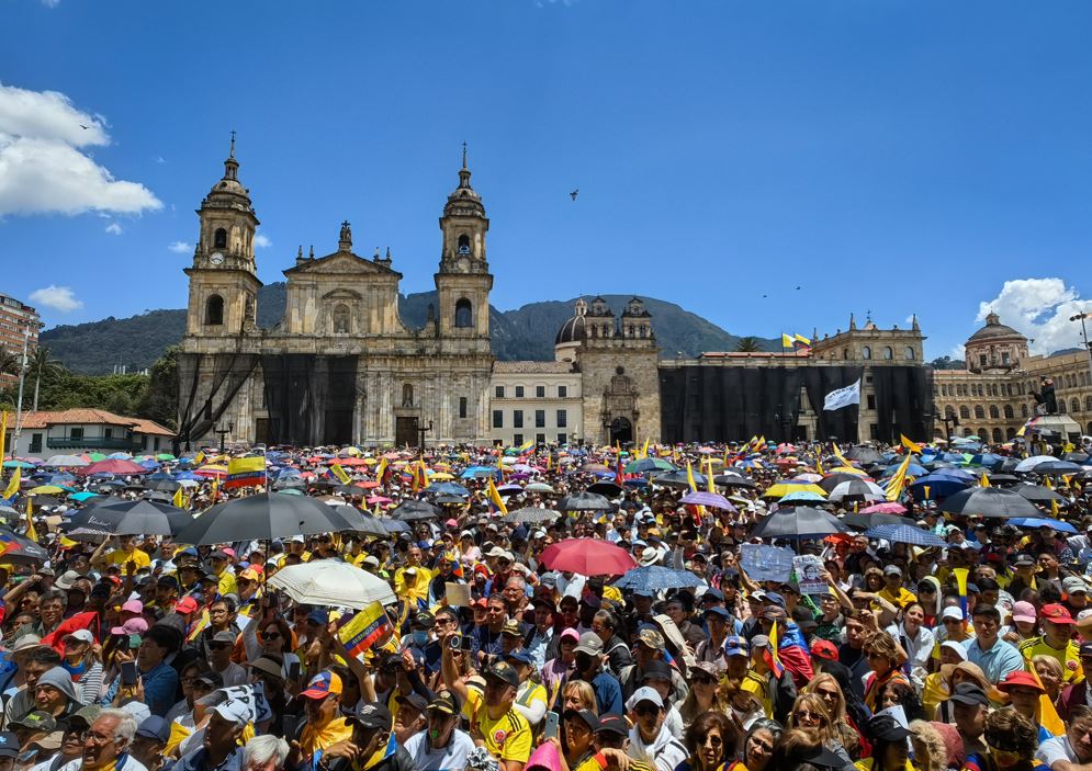 Movilización en Bogotá 