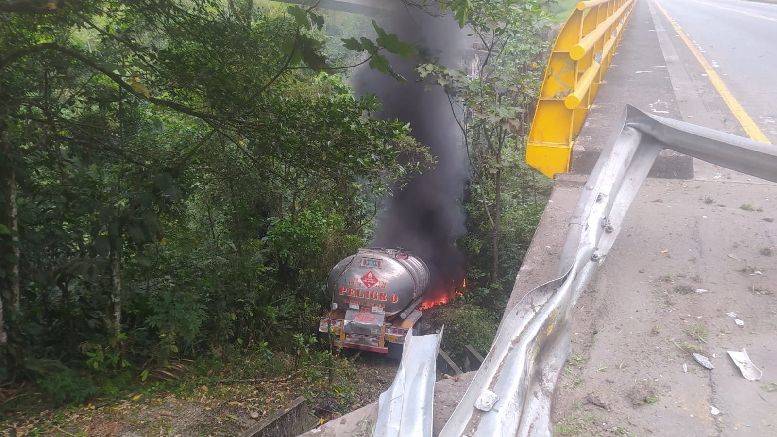 Accidente en la Vía al Llano 