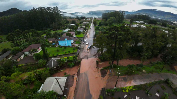 Intensas lluvias registradas en el estado de Rio Grande do Sul