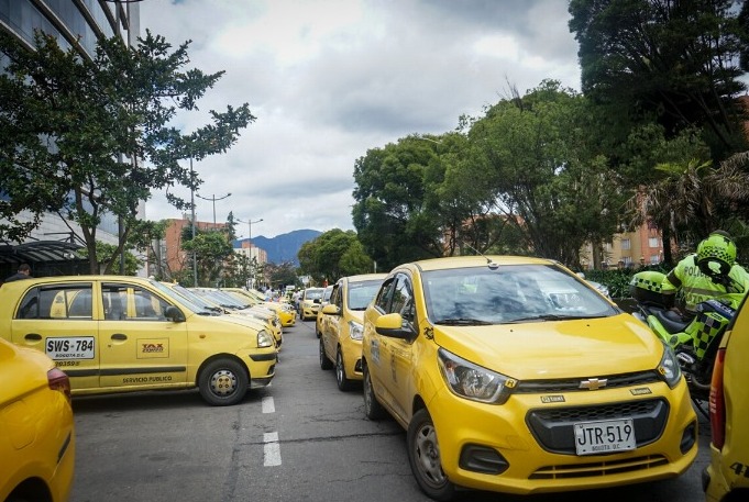 taxistas en Bogotá
