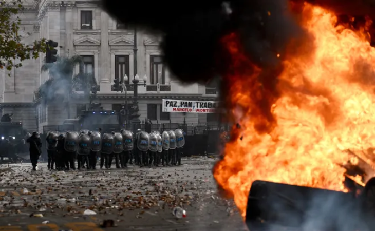 Disturbios en argentina