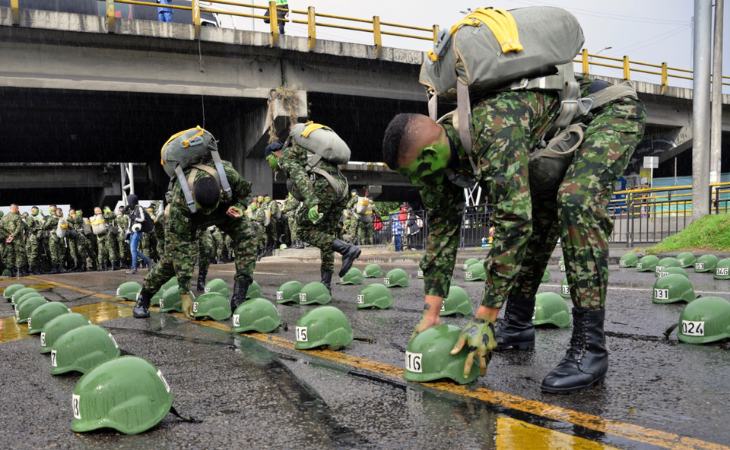 Desfile militar en Bogotá