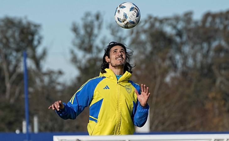 EDINSON CAVANI comandaría el ataque Boca Juniors hoy frente a Cruzeiro./Boca Juniors