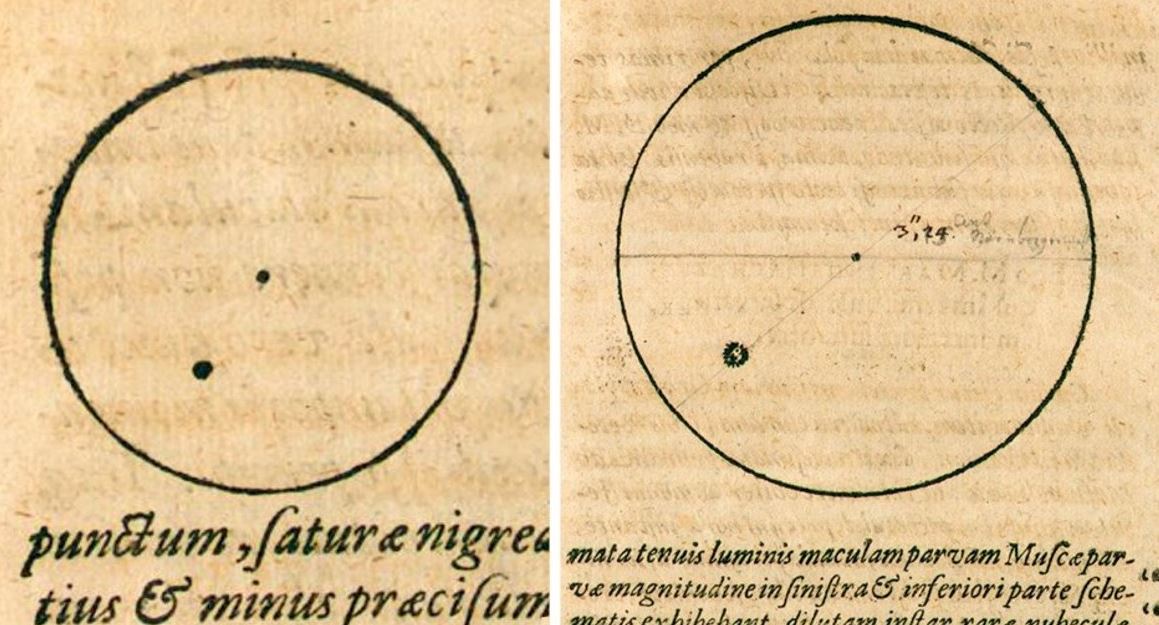 BOCETOS DE 1607 CON CARACTERÍSTICAS VISIBLES DEL ASTRO REY