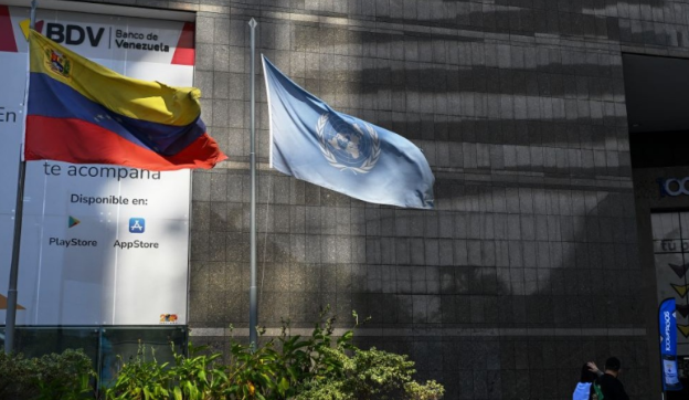 Bandera de Venezuela y la Onu