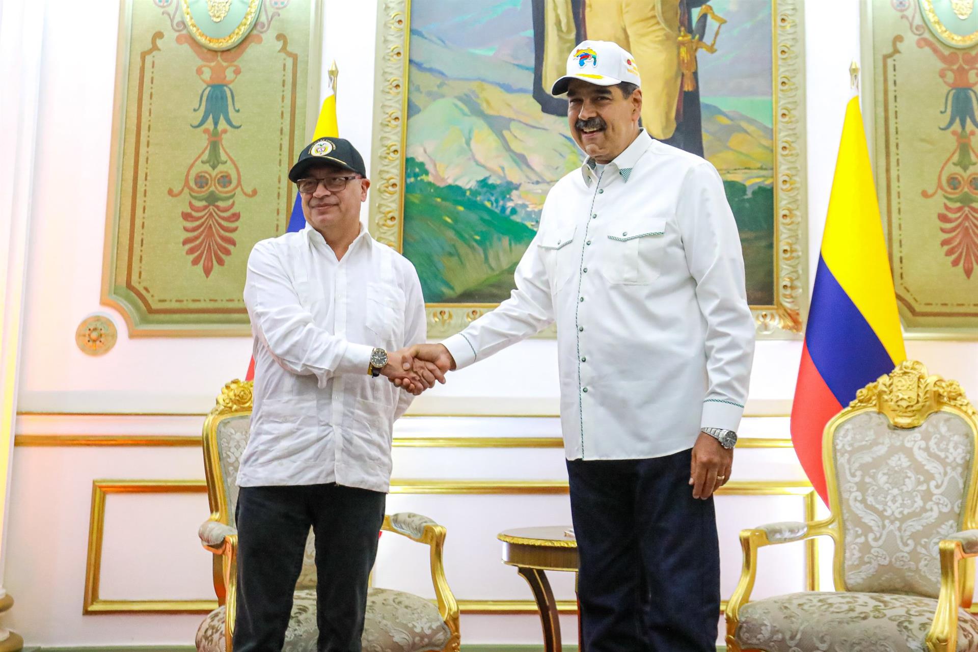 Gustavo Petro y Nicolás Maduro