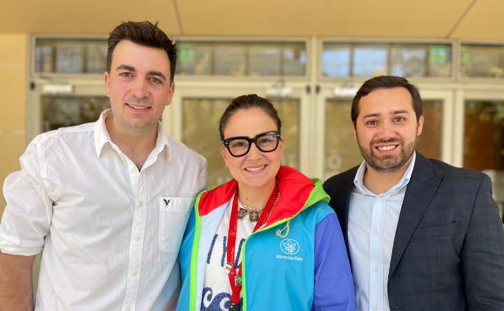 Julián Moscoso, Gerente de Mercadeo en Alimentos Polar Colombia, Adriana Tundisi, Coordinadora de Recursos Humanos en Alimentos Polar Colombia, e Iván Gazabón,  Gerente de Alianzas y Canales en Stibo Systems.