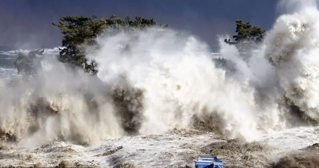 Tsunami en Fukushima durante 2011