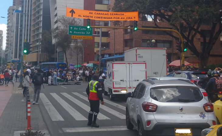 Manifestaciones en Bogotá