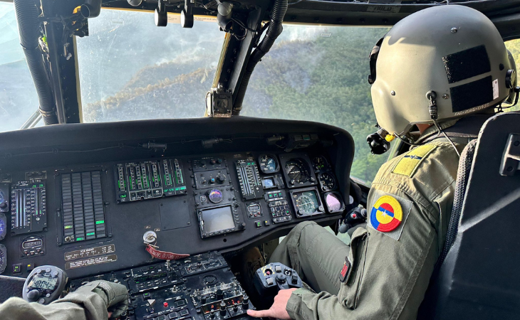 Helicóptero de la Fuerza Aérea de Colombia