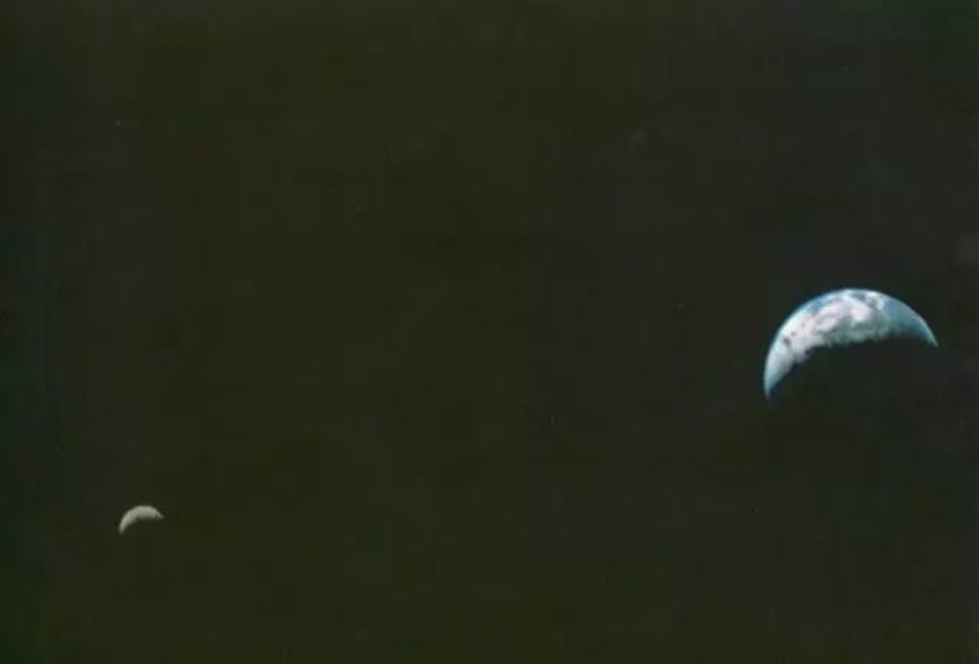 Primera foto Tierra-Luna desde el espacio exterior