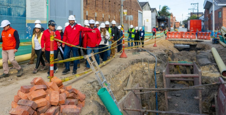 Obras zona industrial