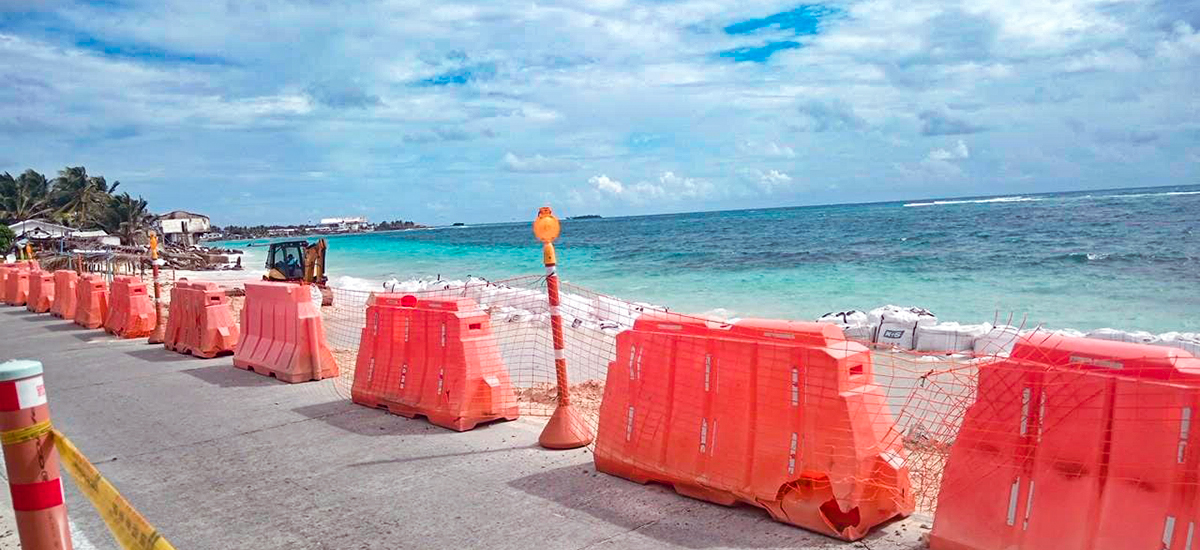 banca en la isla de San Andrés