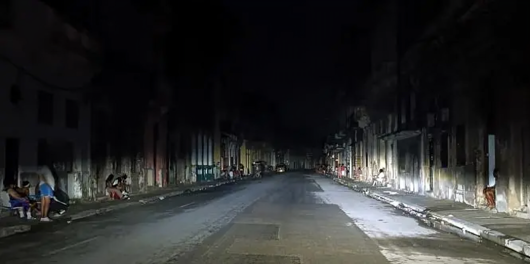 Calles de Cuba sin luz