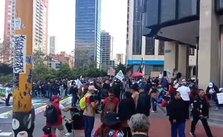 manifestaciones en Bogotá