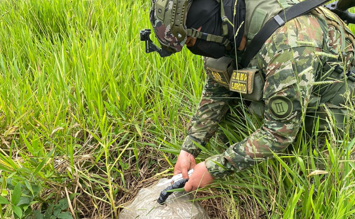 Explosivos de las disidencias de las Farc en El Plateado 