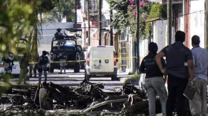 Carro bomba en Guanajuato