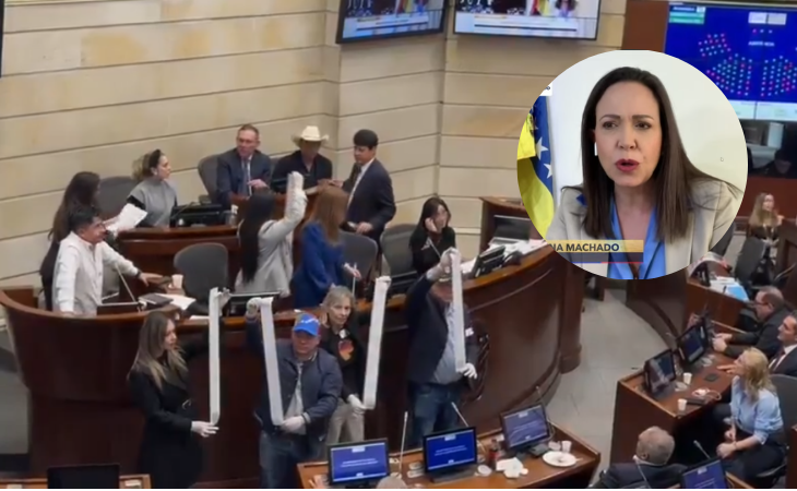 María Corina Machado en Senado de la República