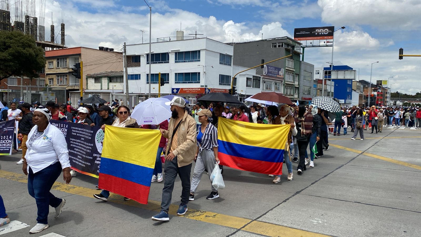 Movilizaciones en Bogotá