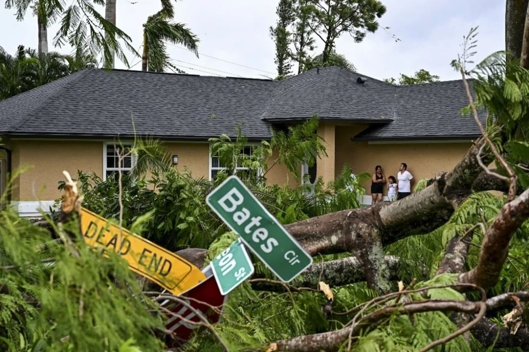 Casas destruidas por el Huracán Milton 