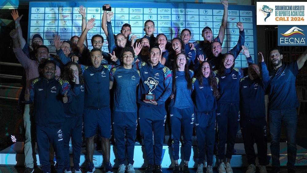 Colombia subcampeón de la natación de carreras en el Sudamericano