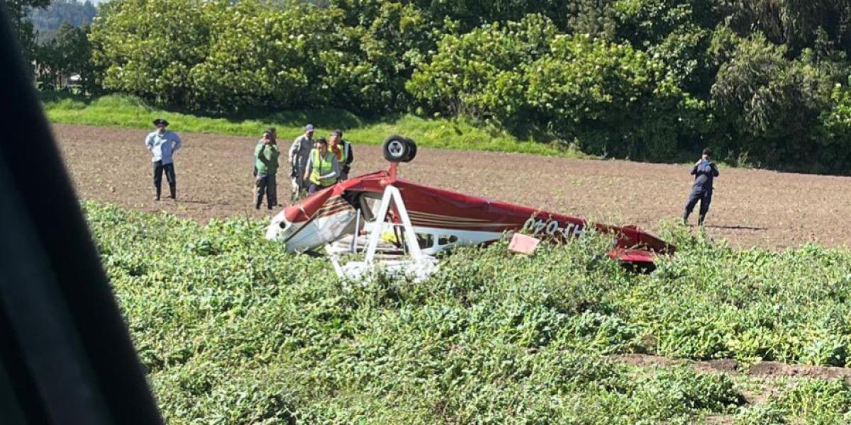 Avioneta accidentada 