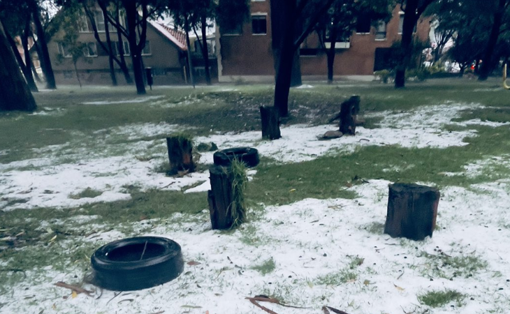 Granizada en Bogotá 