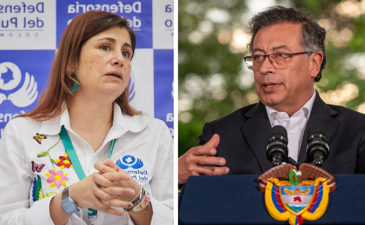 Irís Marín y Gustavo Petro 