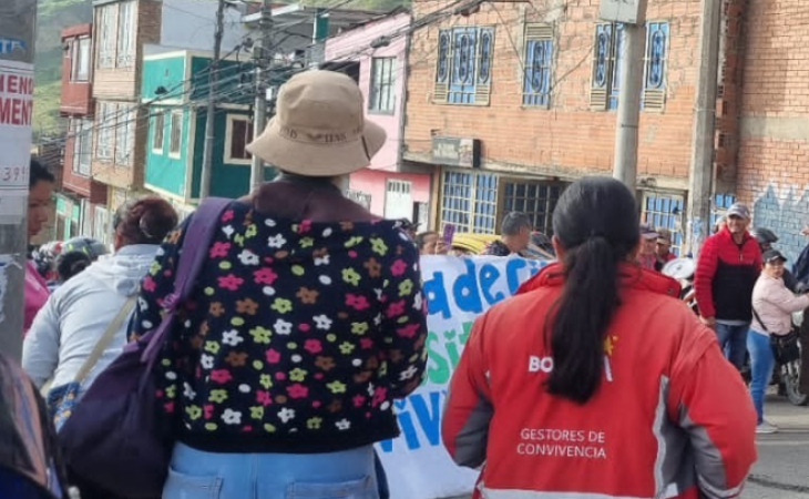 Manifestaciones en Bogotá