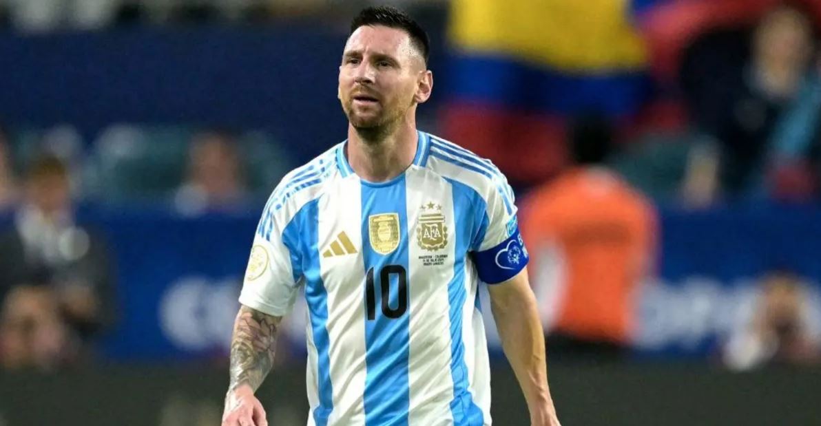 Messi con la camiseta de Argentina 