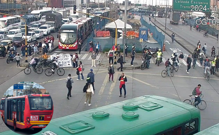 Manifestantes bloquean Bosa 