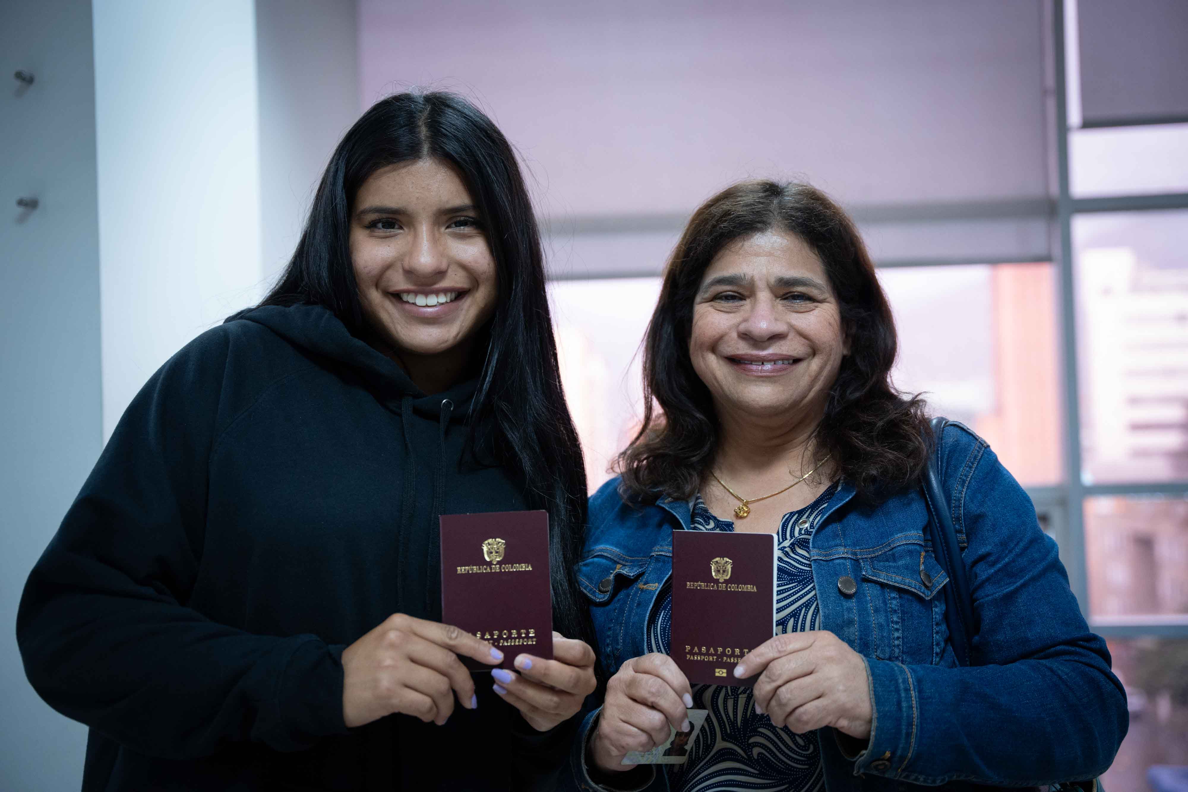 Pasaportes colombianos