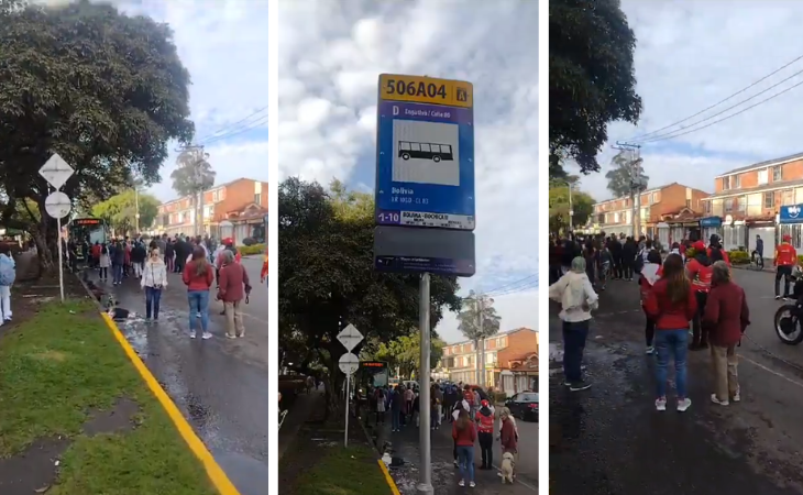 Bloqueos en a calle 83 con carrera 103D