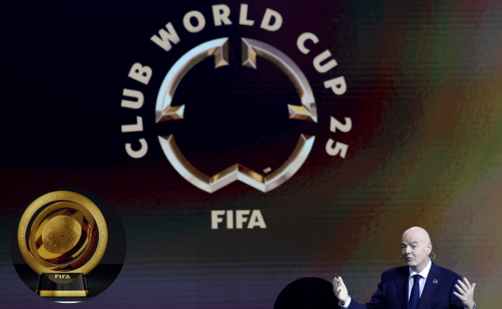 Infantino en el sorteo de Mundial de Clubes