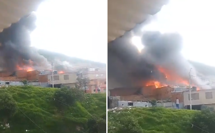 Incendio en Bogotá