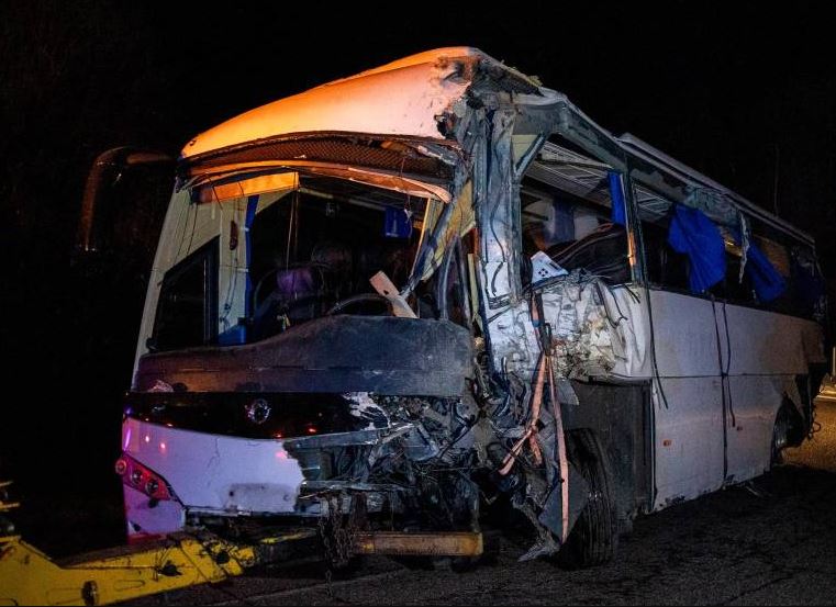 bus accidentado en Francia 