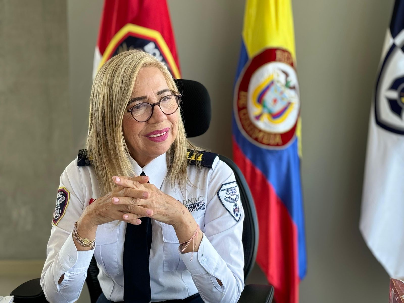 Capitán en Jefe Lourdes Del Socorro Peña Del Valle, directora nacional de Bomberos Colombia / Cortesía DNBC