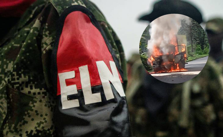 ELN incinero vehiculo