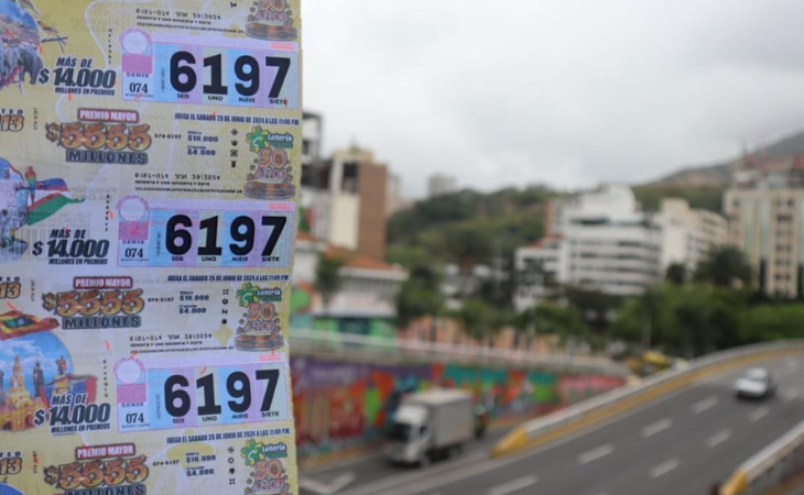 Billete de la lotería del Cauca 