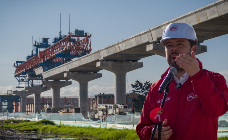 Alcalde Galán visitó obras del Metro 