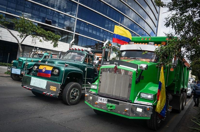 Paro camionero en Colombia