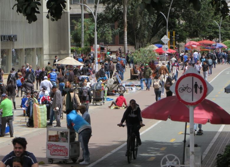 Personas en Bogotá 