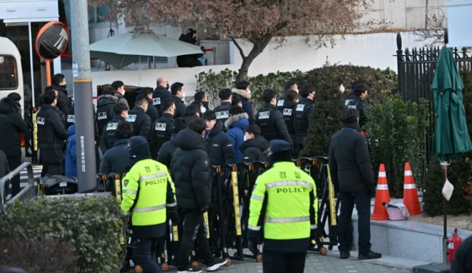 Policias en Corea del Sur