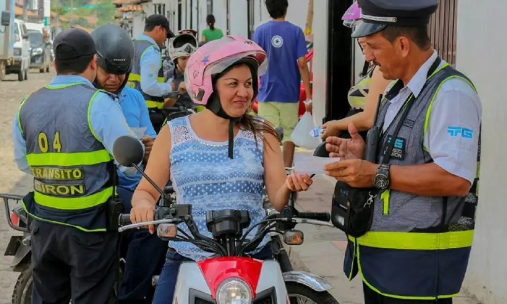 Operativos de tránsito en Girón